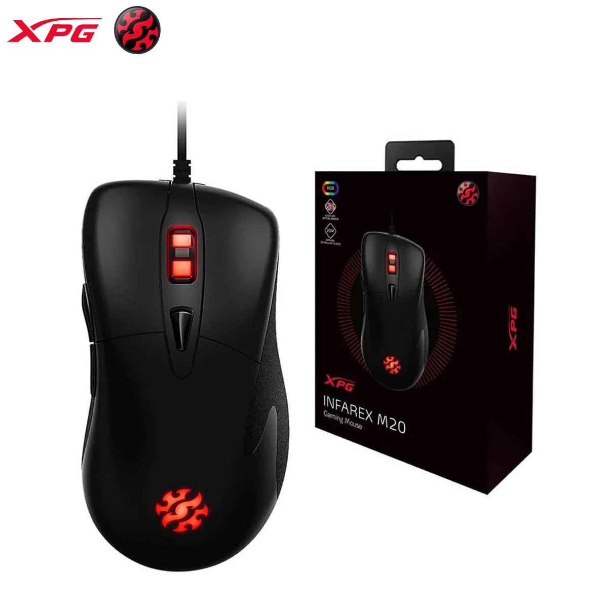 ماوس ألعاب XPG Infarex M20 بمستشعر بصري 5000 DPI
