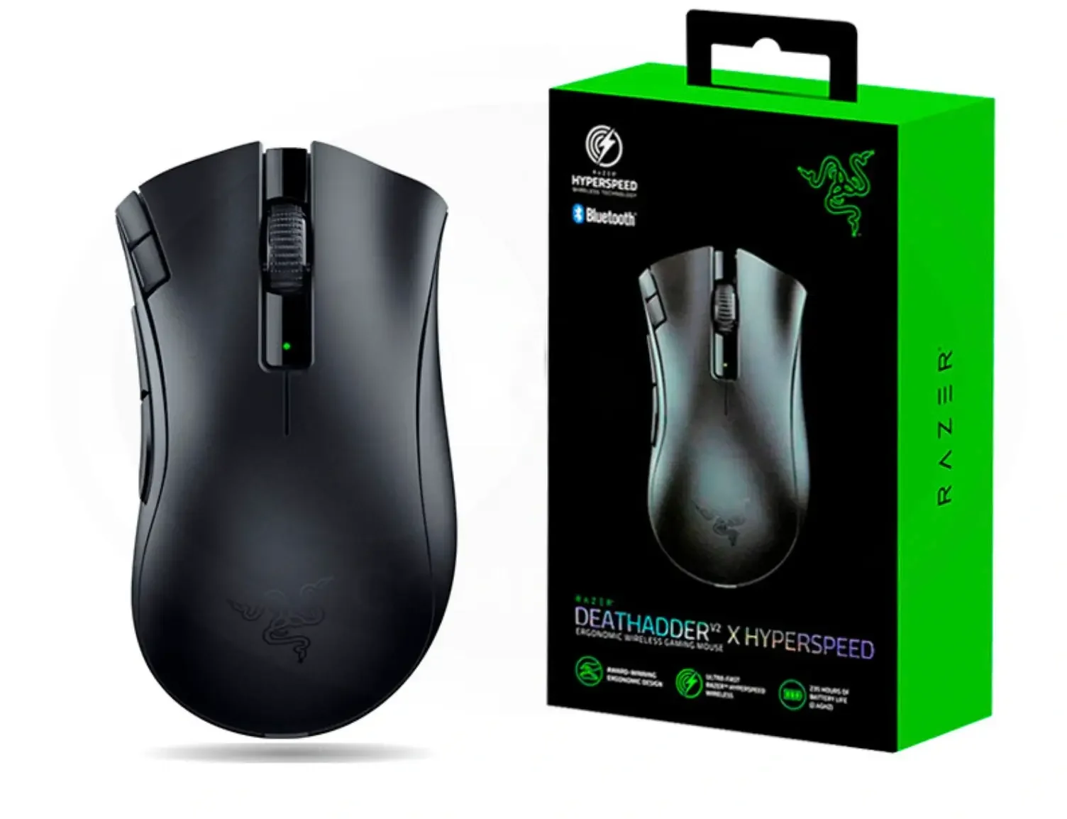 Razer DeathAdder V2 X HyperSpeed Ergonomic Wireless Gaming Mouse - Thumbnail 3