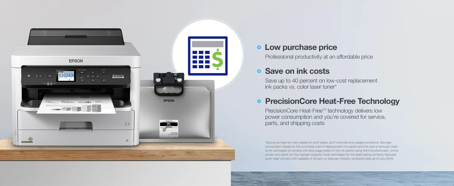 EPSON WorkForce Pro WF-M5299DW Monochrome Wireless Duplex Workgroup Inkjet Printer - Thumbnail 8