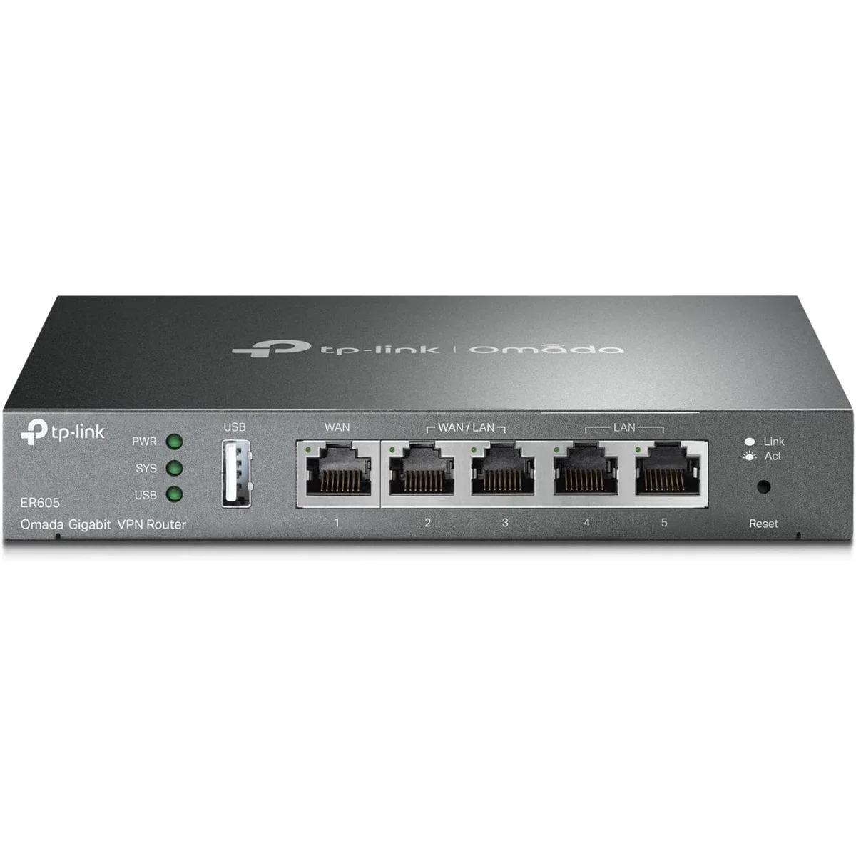 TP-LINK ER605 V2 Wired Gigabit VPN Router with 3 WAN Ports and USB WAN