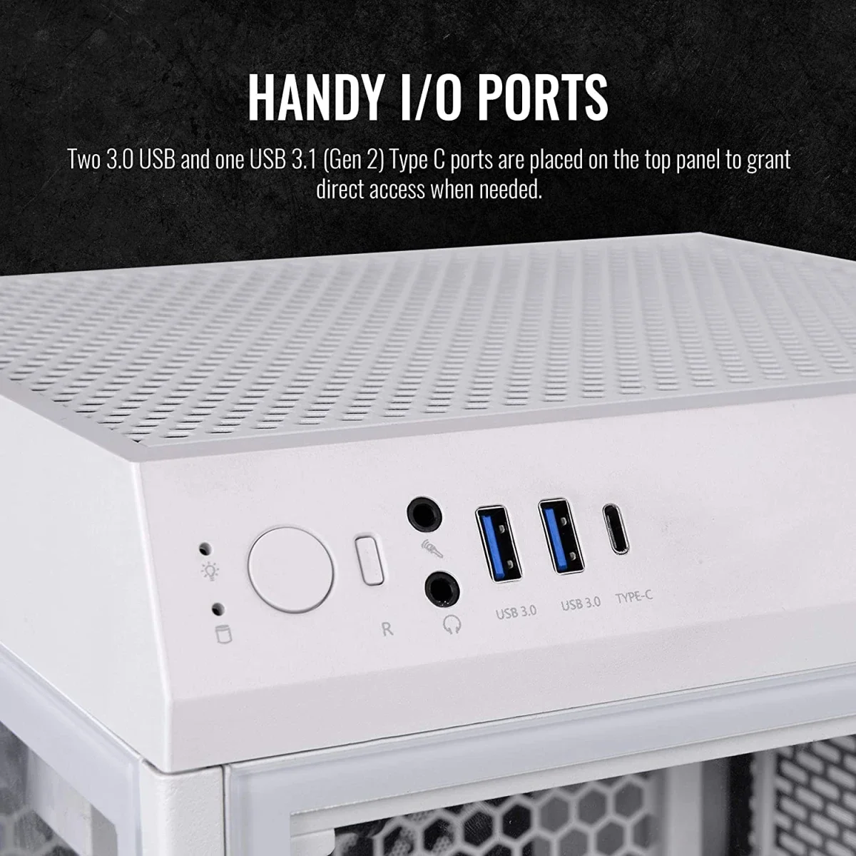 هيكل كمبيوتر Thermaltake The Tower 100 ميني تاور زجاج مقوى M-ITX أبيض - Image 6