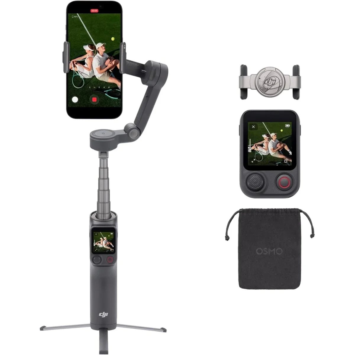 مثبت هاتف DJI Osmo Mobile 8P ثلاثي المحاور مع جهاز تحكم عن بُعد - Image 12