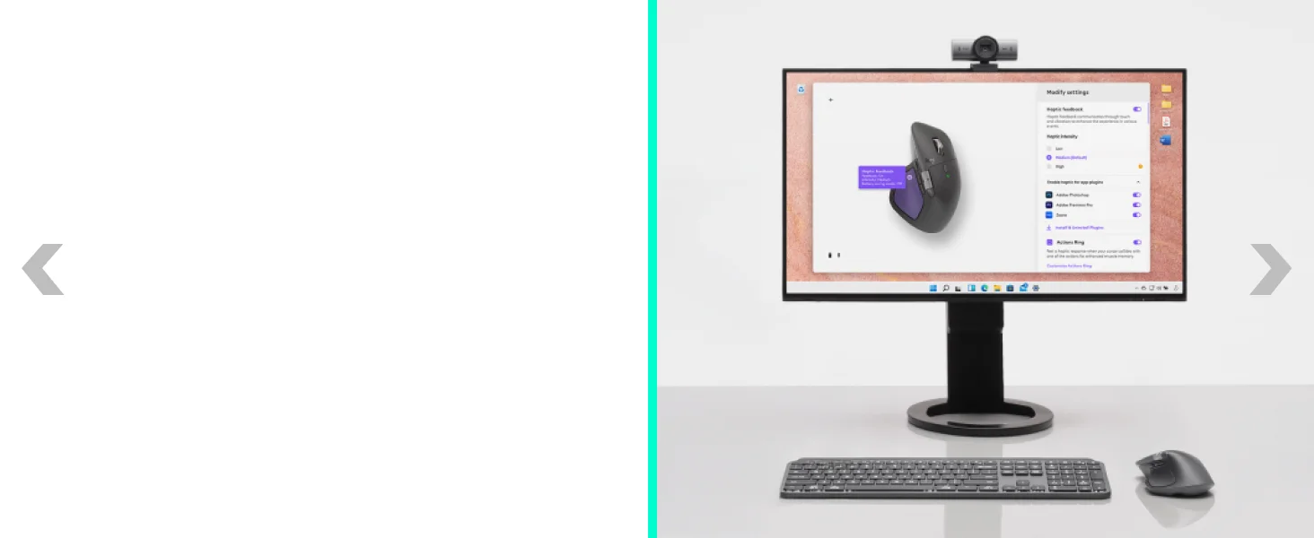 ماوس Logitech MX Master 4 لاسلكي مريح مع تغذية راجعة لمسية، جرافيت - Thumbnail 15