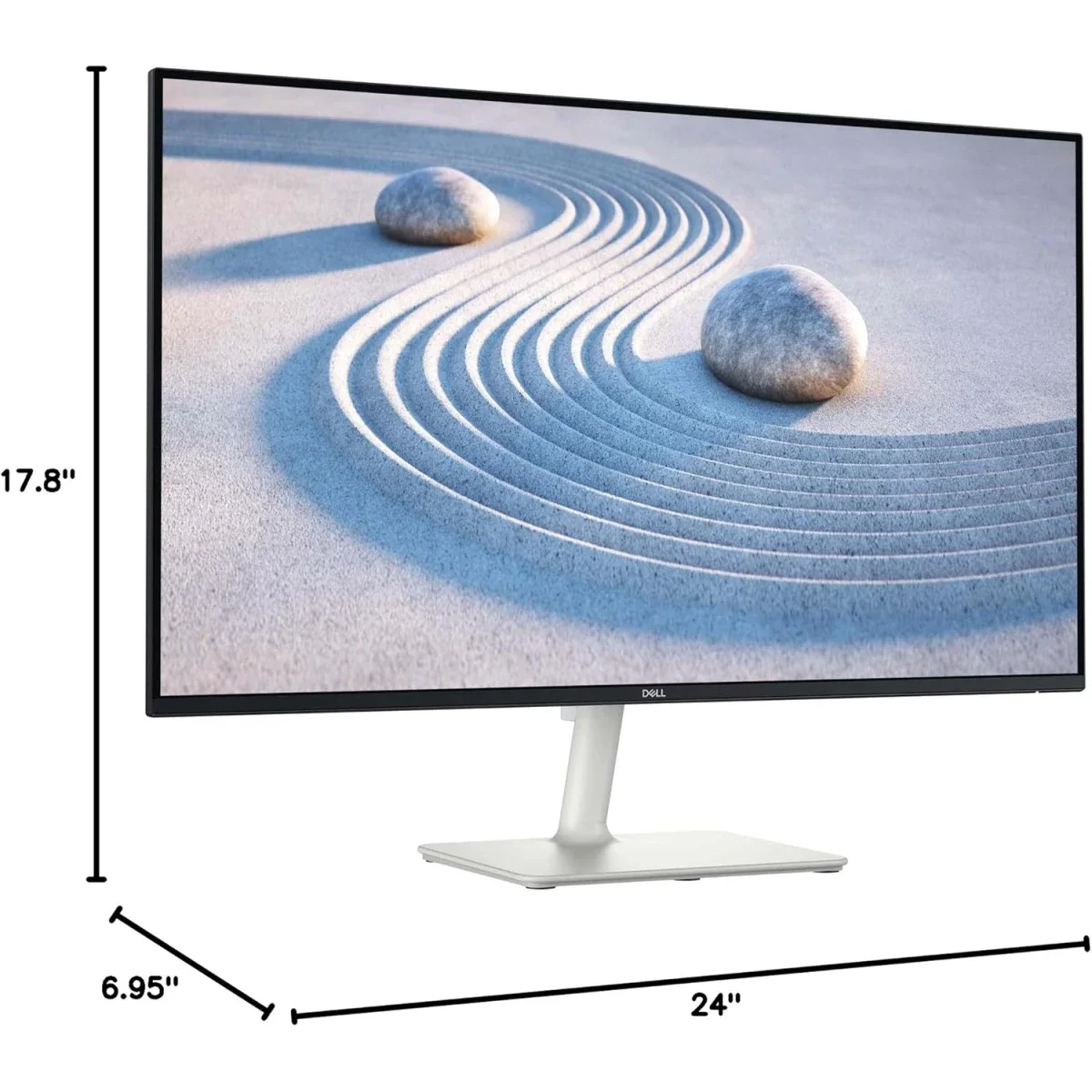 شاشة Dell S2725H 27 إنش IPS فل إتش دي 100 هرتز مع سماعات مزدوجة و2 HDMI باللون الأبيض - Image 11