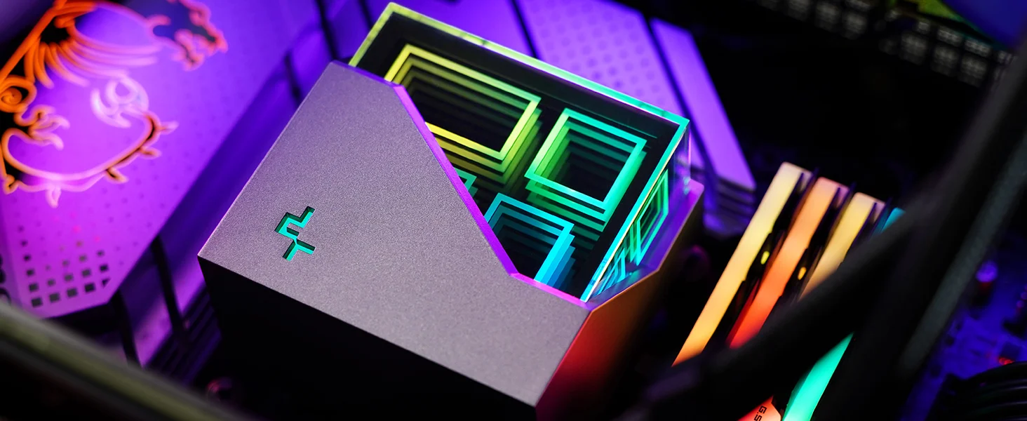 مبرد سائل للمعالج DeepCool LT520 بمضخة ثنائية الحجرة من الجيل الرابع 3100RPM وARGB وقدرة تبريد 280W - Thumbnail 8