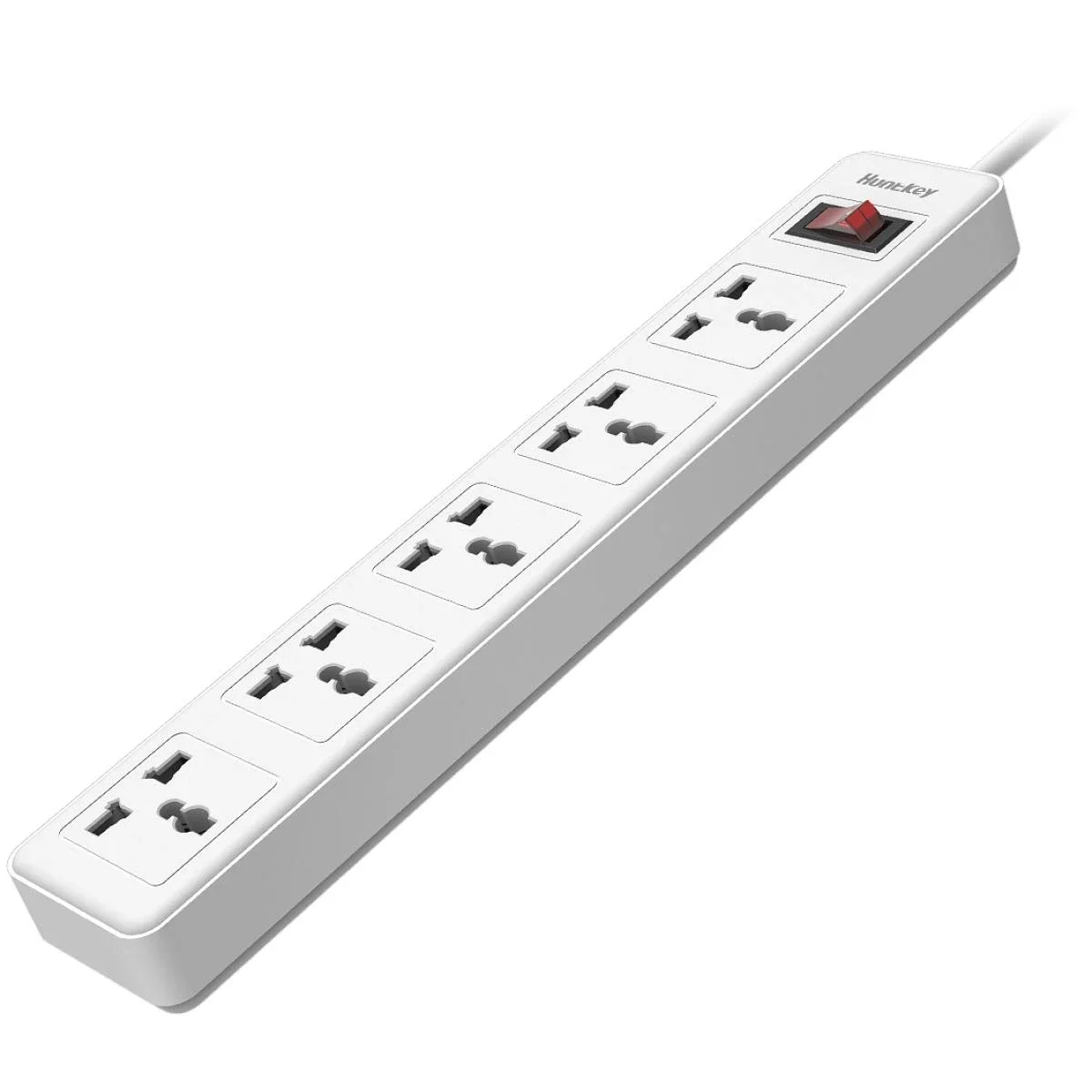 وصلة كهرباء Huntkey SSZ501 بخمسة منافذ وكابل 3 متر وقابس بريطاني