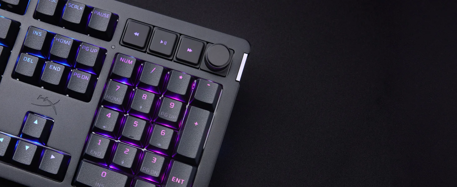 لوحة مفاتيح ألعاب ميكانيكية HyperX Alloy Rise 75 قابلة للتخصيص والتبديل السريع - Thumbnail 13
