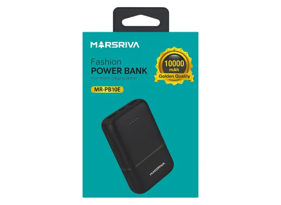 باور بانك Marsriva Fashion بسعة 10000mAh أسود - Image 2