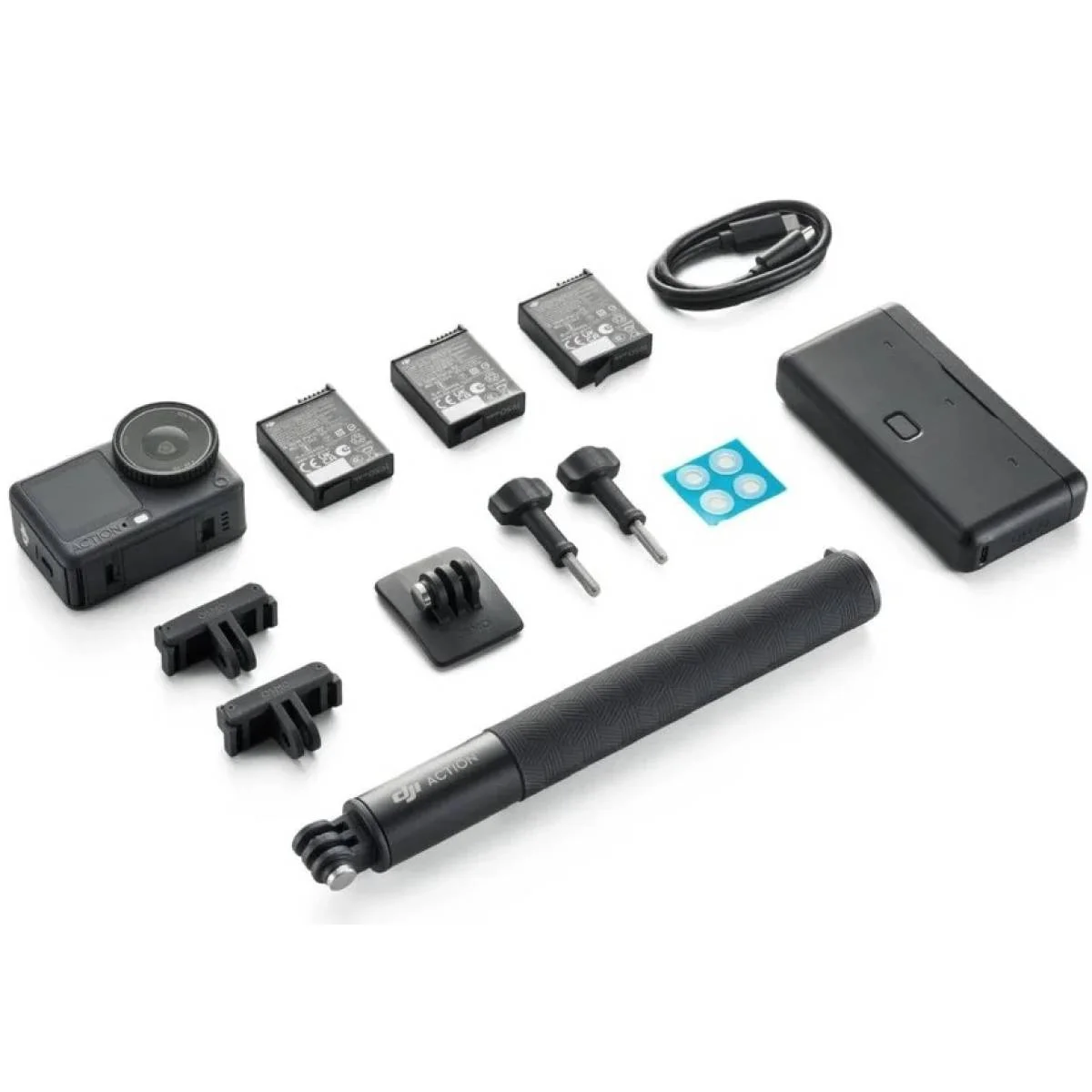 كاميرا أكشن DJI Osmo Action 6 Adventure Combo بمستشعر مربع 1/1.1 إنش، فتحة عدسة متغيرة، 4K بمعدل إطارات مرتفع، شاشتي لمس، أسود - Thumbnail 4