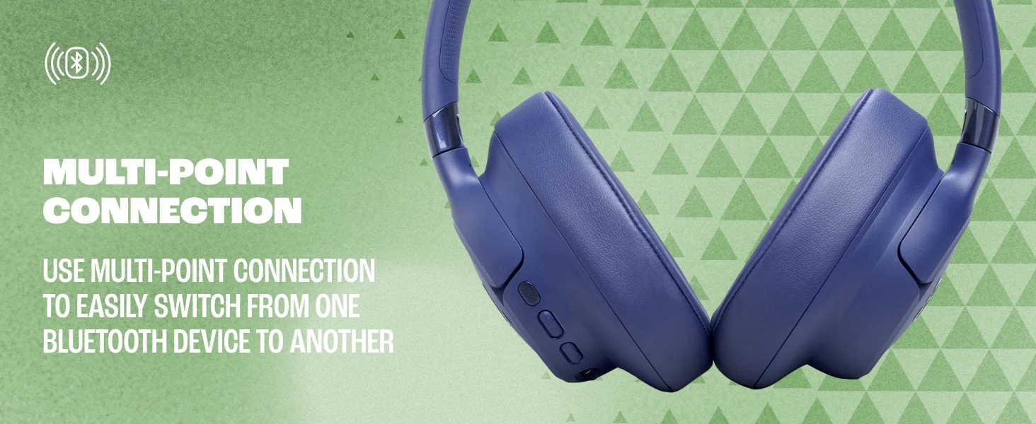سماعات رأس JBL Tune 780 NC لاسلكية فوق الأذن بتقنية Bluetooth، أزرق - Image 13