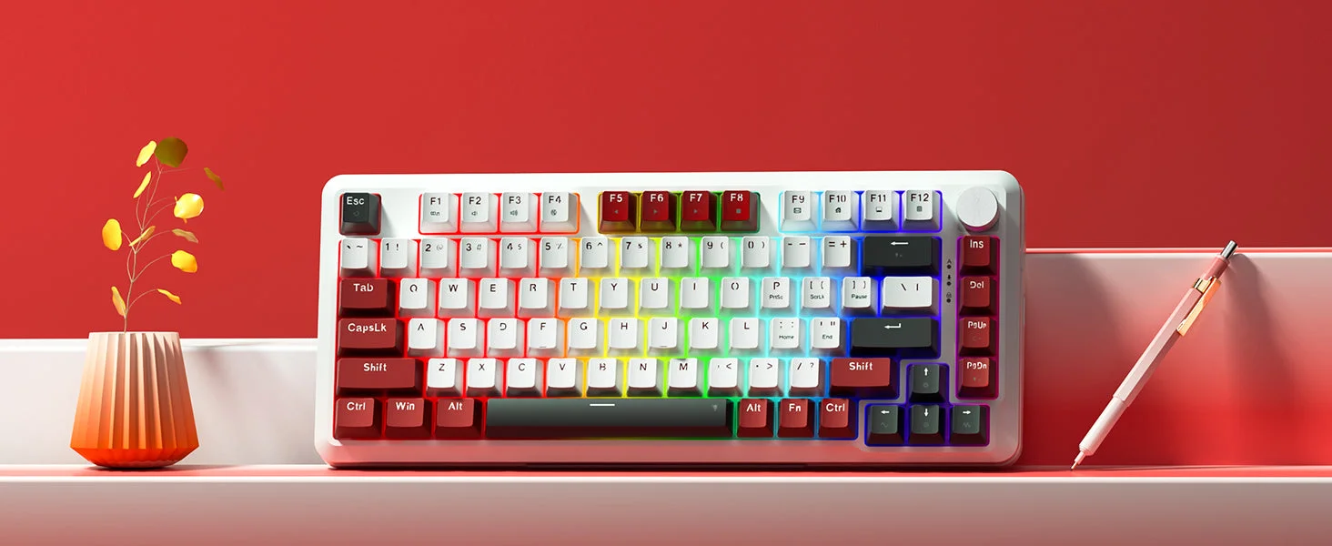 كيبورد ألعاب Redragon K721 Stormhunter ميكانيكي مغناطيسي 75% بإضاءة RGB ومعدل 8000Hz - Thumbnail 23