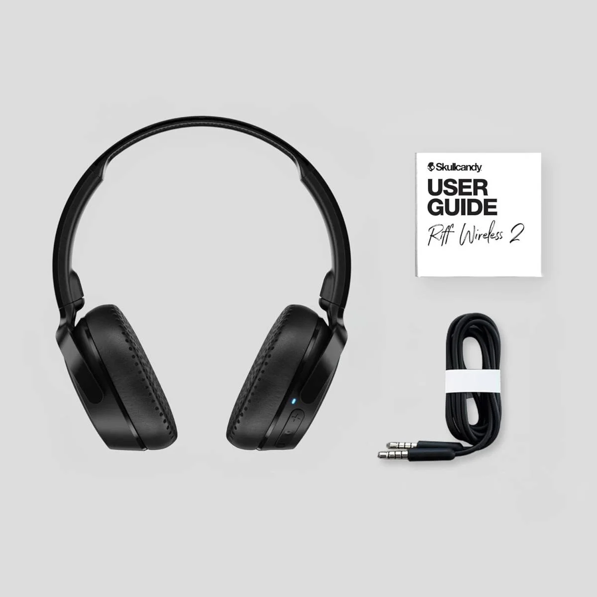Skullcandy Riff Wireless 2 On-Ear Headphones with Mic, 34-Hour Battery, Black - Thumbnail 8