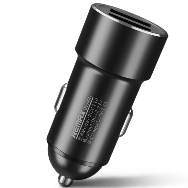 شاحن سيارة Remax RCC220 بمنفذين USB-A من سبائك الألمنيوم - Image 4