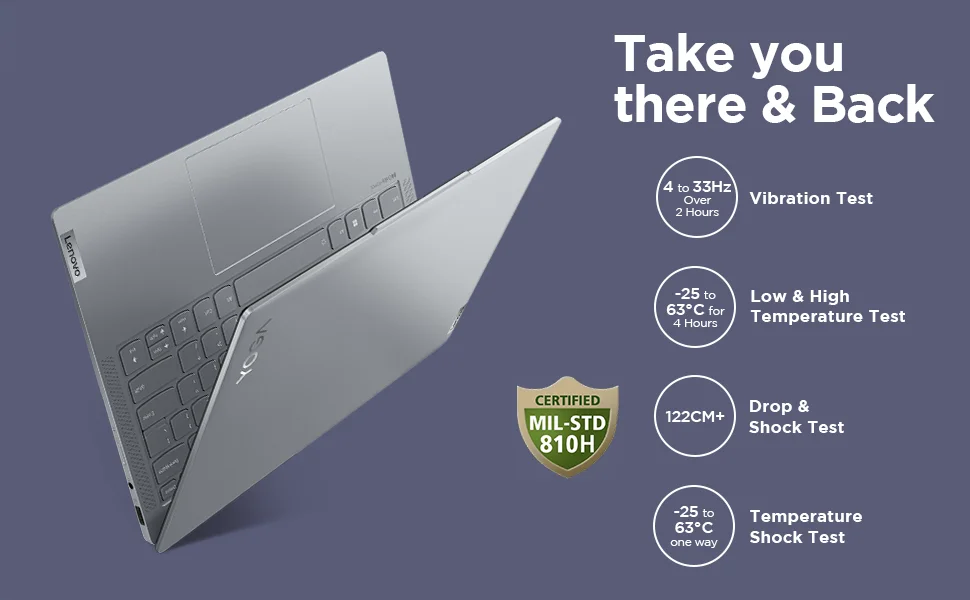 Lenovo Yoga Slim 6 2024 14-inch OLED Laptop Intel Core i5-13500H 16GB RAM 512GB SSD Storm Grey - Image 15