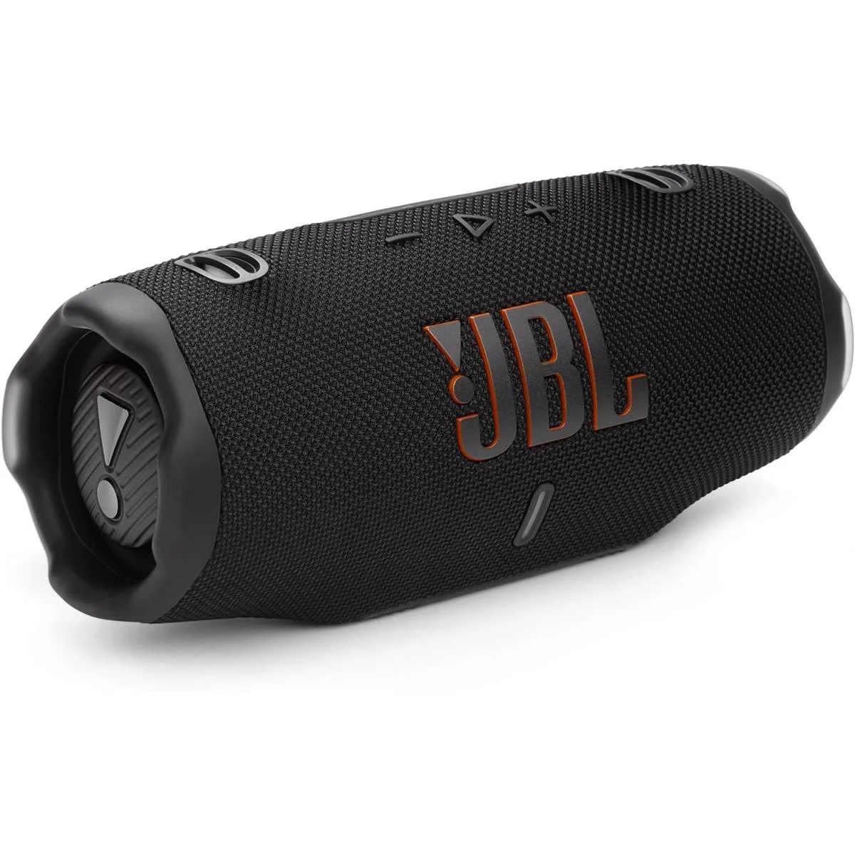 سماعة محمولة JBL Charge 6 بلوتوث مقاومة للماء والسقوط مع AI Sound Boost وتشغيل 28 ساعة وباور بانك وحزام حمل - أسود - Thumbnail 2