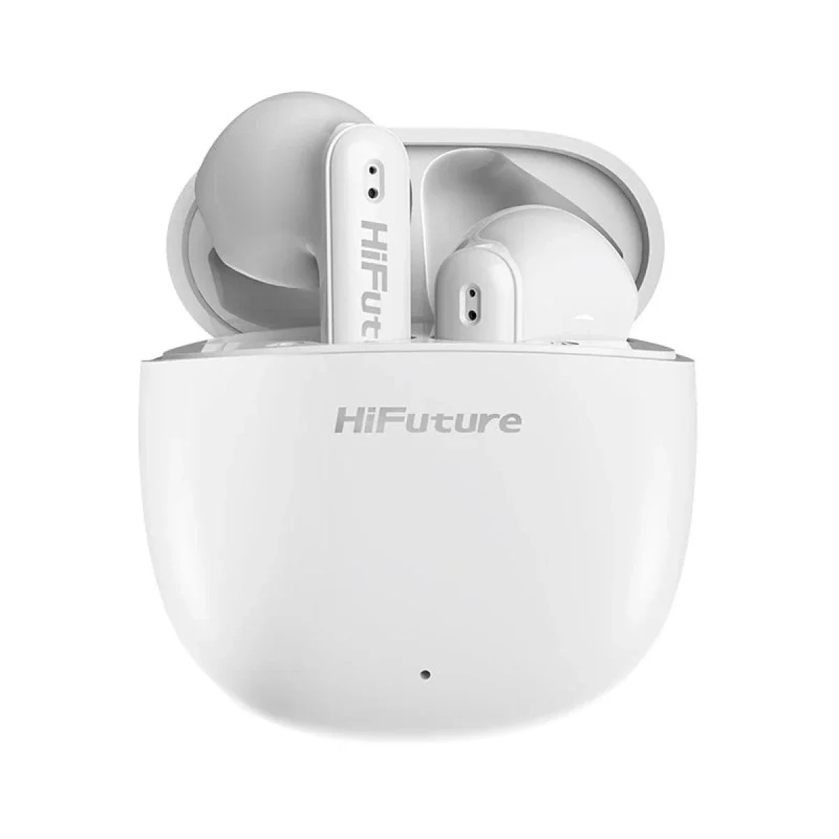 سماعات أذن لاسلكية HiFuture ColorBuds2 TWS بتقنية Bluetooth 5.3 ووقت تشغيل 20 ساعة - أبيض