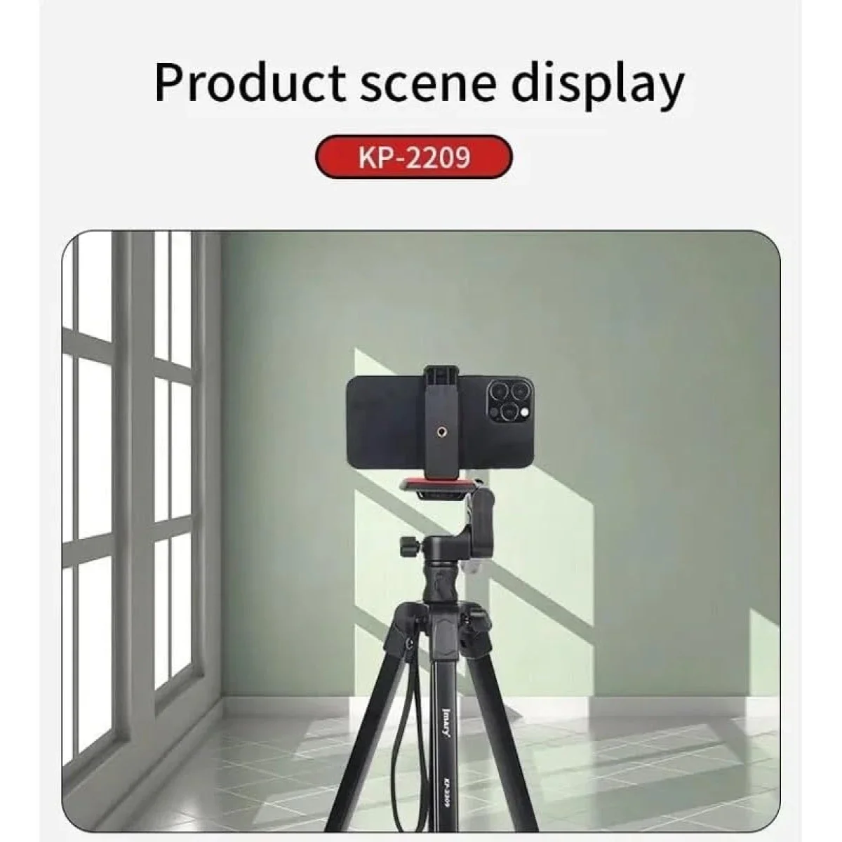 Jmary KP-2209 Multifunctional Tripod with Detachable Monopod and 360° Horizontal Axis - Thumbnail 5