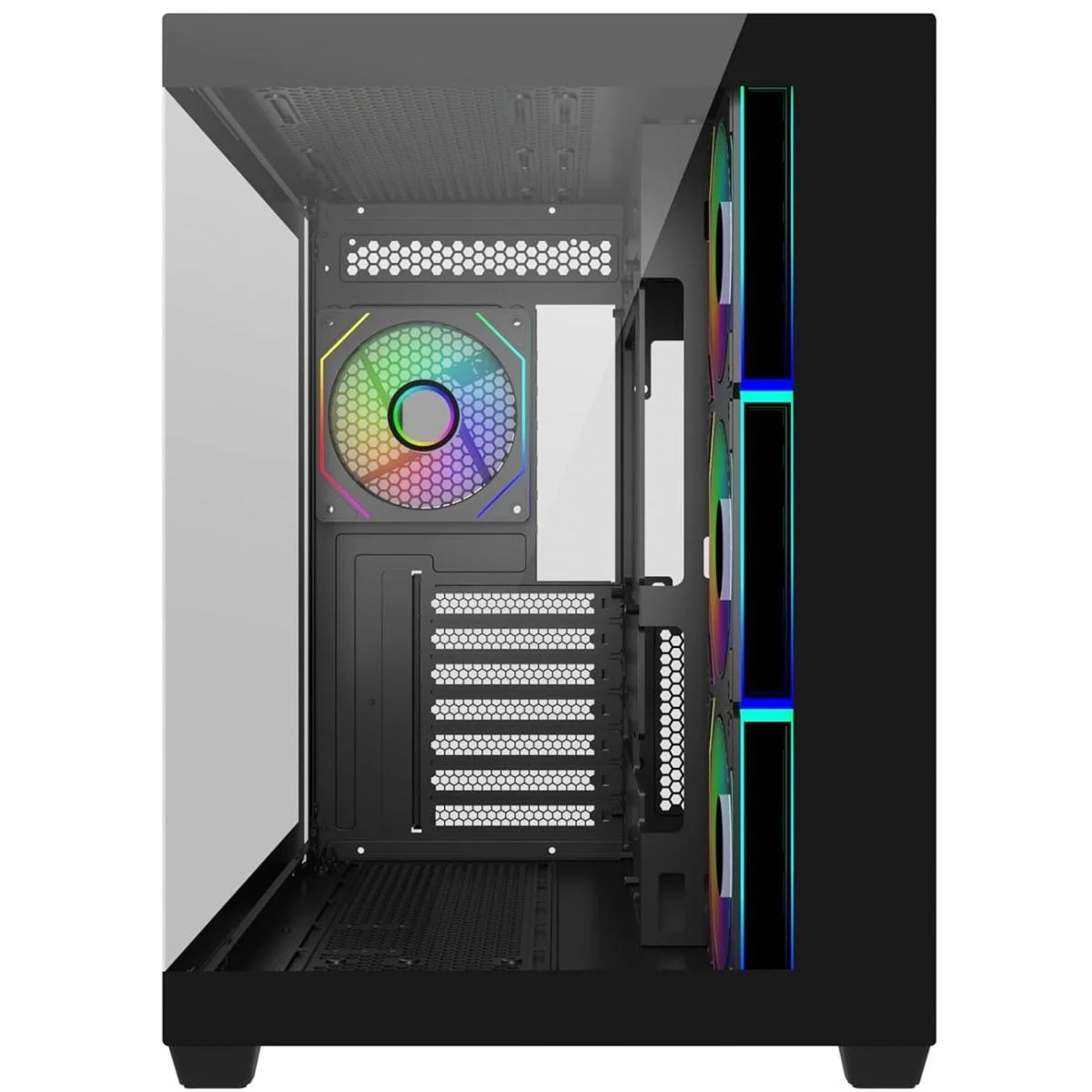 Cooler Master Elite 681 Black ATX ARGB Mid-Tower Gaming Case with 4 ARGB Fans - Thumbnail 2