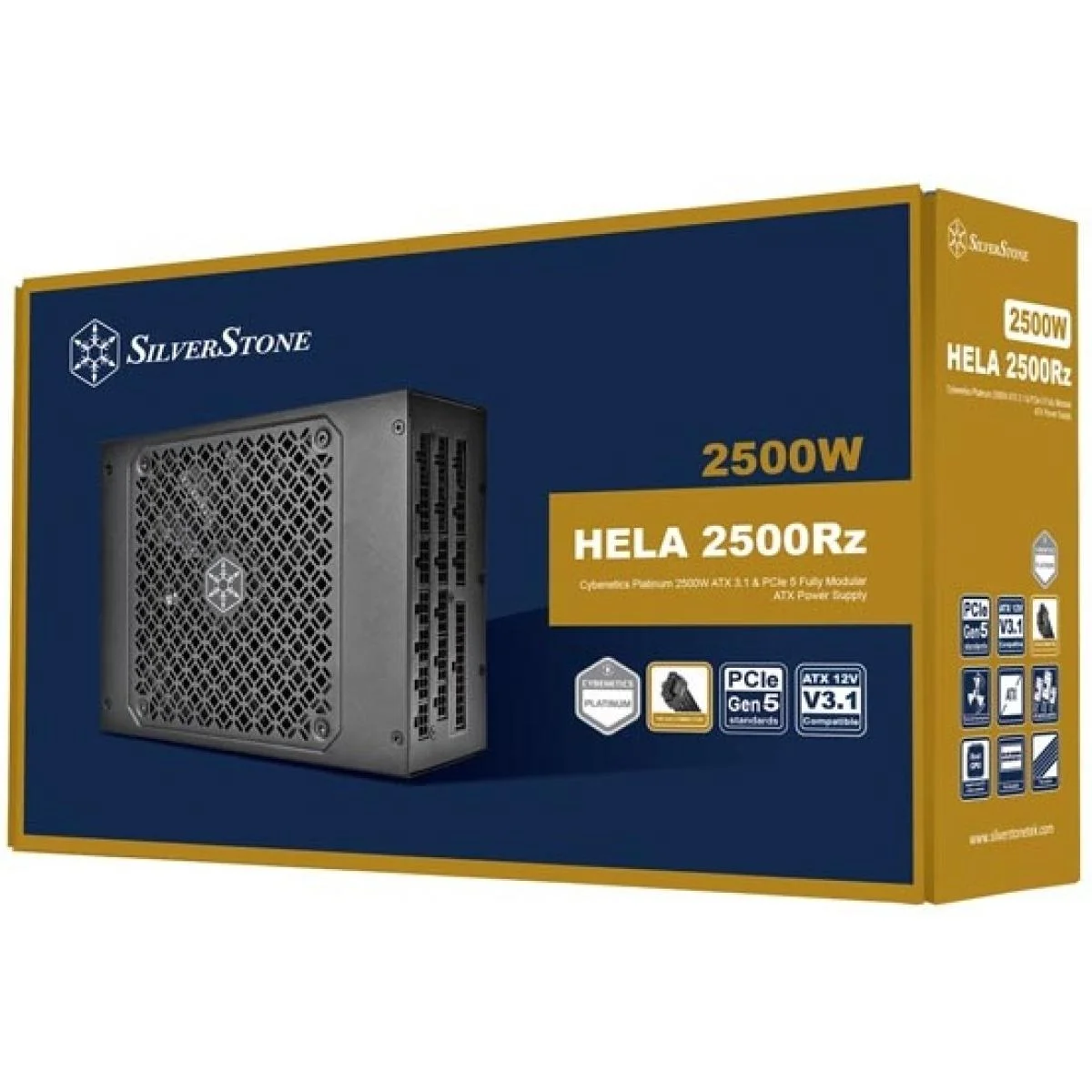 SilverStone HELA 2500Rz 2500W 80 PLUS Platinum Fully Modular ATX 3.1 Power Supply