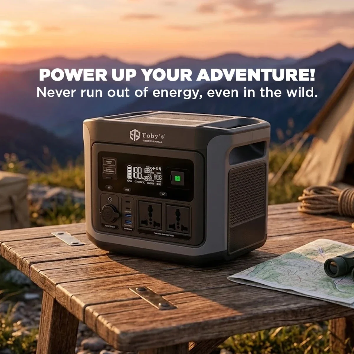 Toby's TBS-144A Portable Power Station 600W 144000mAh 460.8Wh with 220V AC Output - Black - Image 7