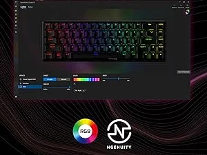 كيبورد ألعاب HyperX Alloy Origins 65 ميكانيكي 65% سويتشات Red خطية RGB أسود - Image 12