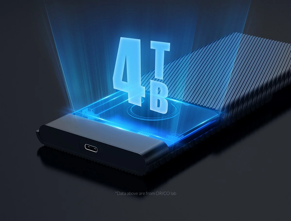 علبة هارد خارجية ORICO 2521C3-CX-BK-EP محمولة USB 3.1 Gen1 Type-C أسود - Image 8