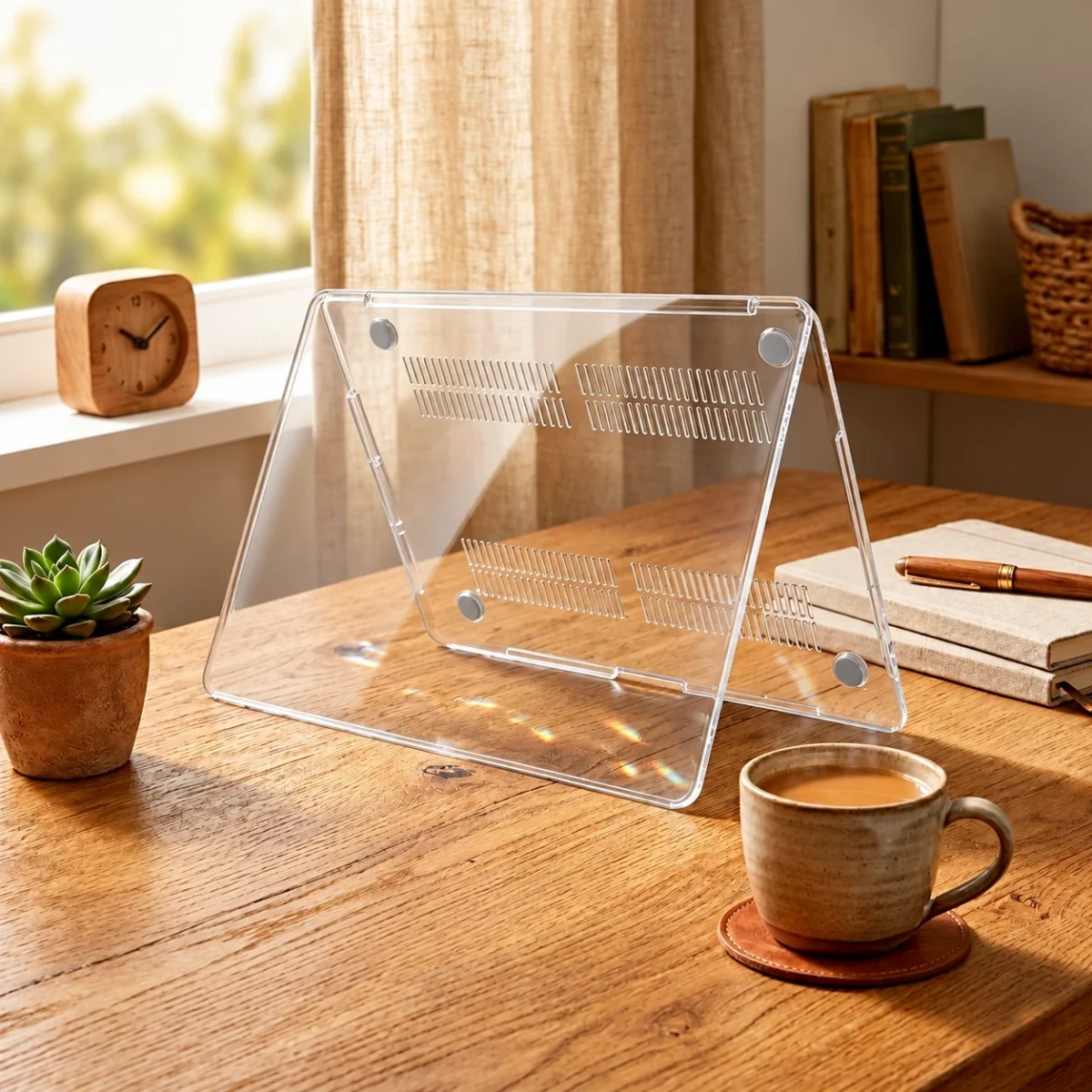 جراب ماك بوك Coteci MB-084-TT كريستال شفاف من سلسلة Universal Crystal لجهاز MacBook Neo A3404 - Thumbnail 7