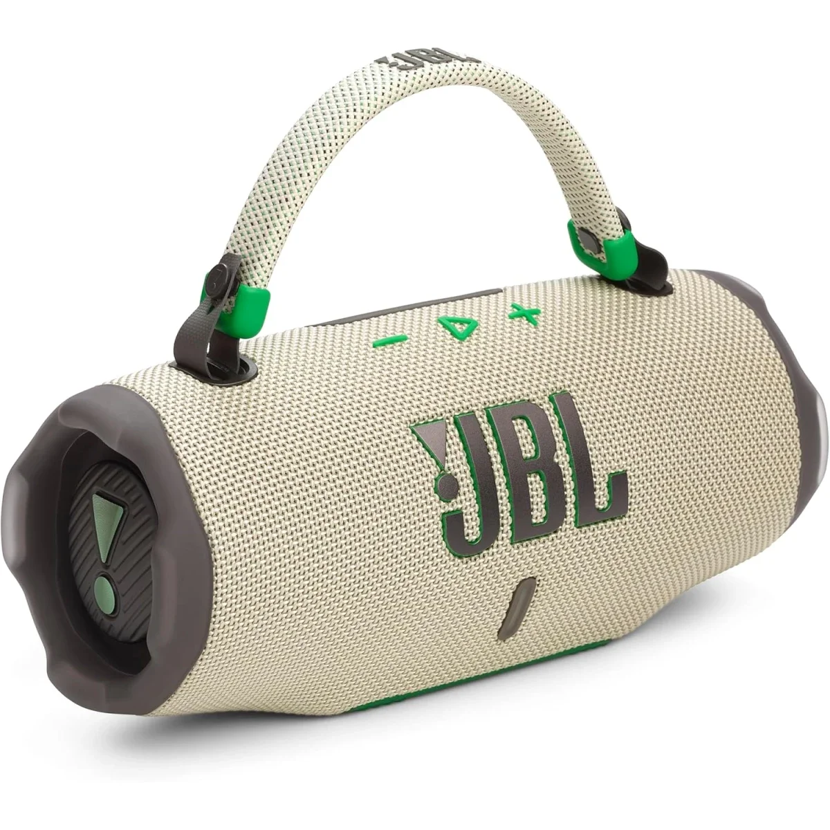 سماعة JBL Charge 6 بلوتوث محمولة مقاومة للماء مع AI Sound Boost، تشغيل حتى 28 ساعة - رملي - Thumbnail 4