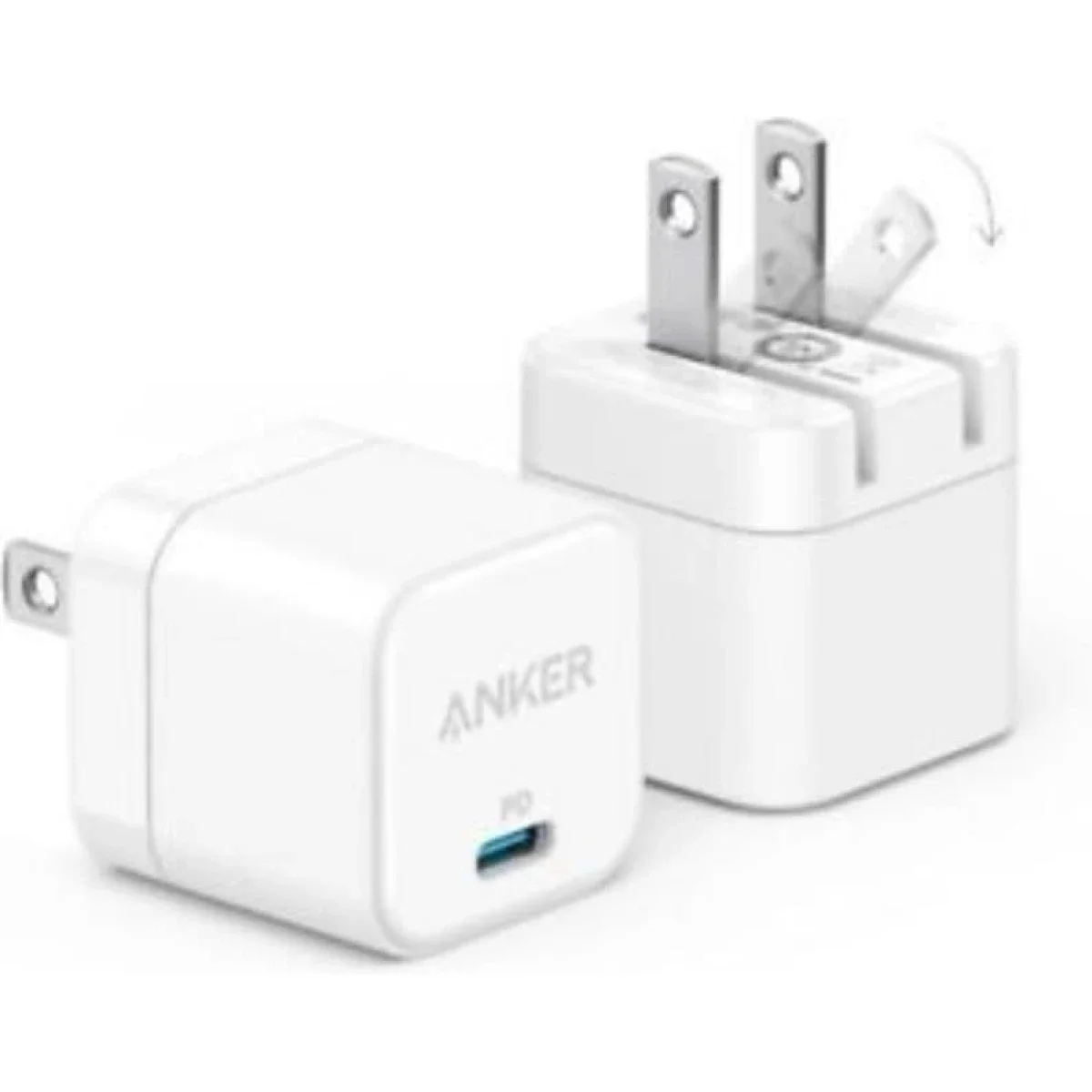Anker 30W USB-C Fast Wall Charger with Foldable Plug and USB-C Cable - White - Image 2