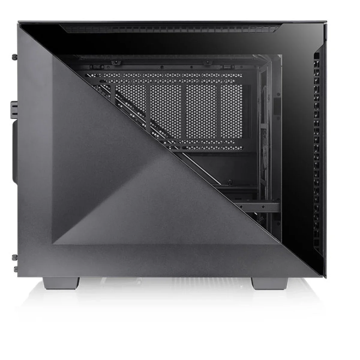 هيكل كمبيوتر Thermaltake Divider 200 Air Micro-ATX بزجاج مقوى إصدار Black Edition - Image 4