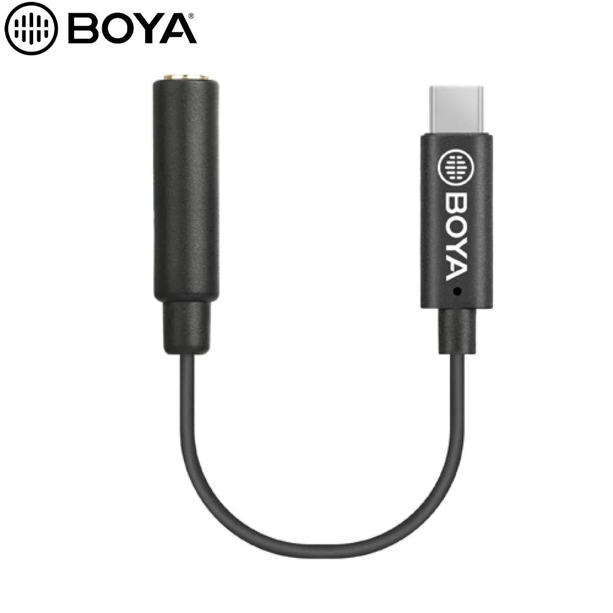 Boya BY-K4 3.5mm TRS Female to USB-C Male Audio Adapter