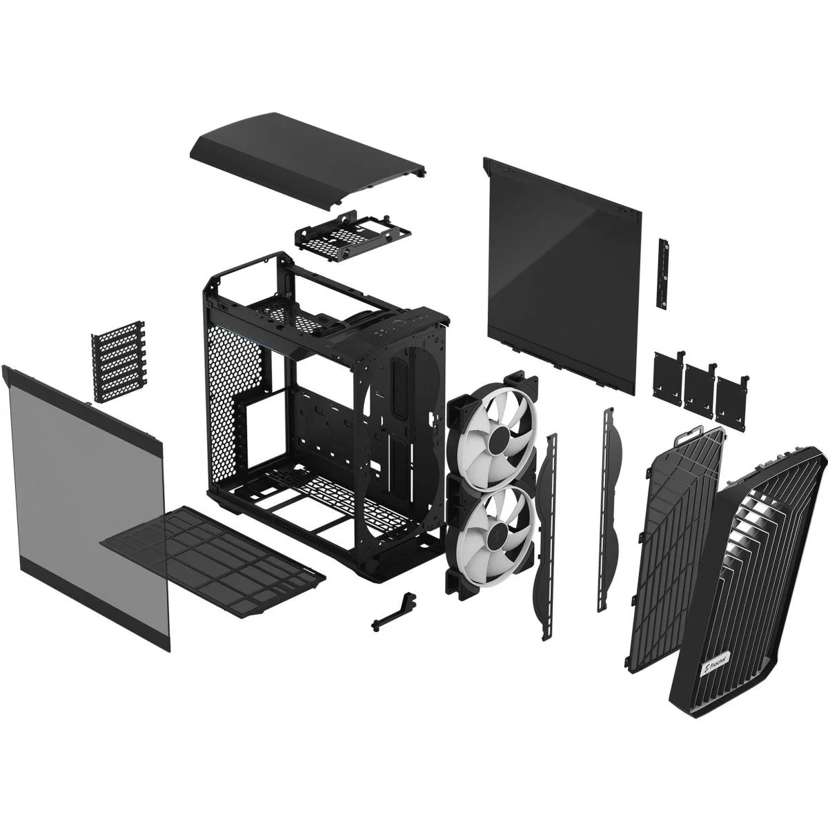 Fractal Design Torrent Compact Black RGB TG Light Tint Mid-Tower Gaming Case - Image 3