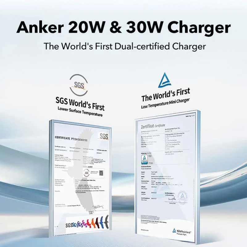 Anker Zolo A2699L11 20W USB-C PD 3.0 Wall Charger - White - Image 7