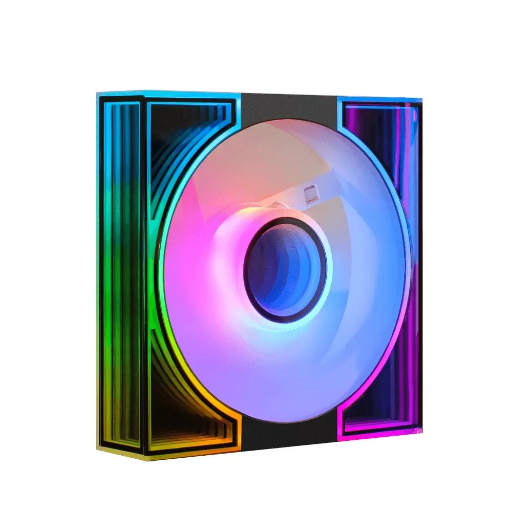 مروحة كيس DarkFlash DM8 مقاس 120 مم بإضاءة ARGB - أسود - قطعة واحدة
