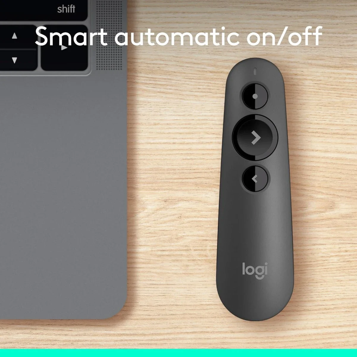 جهاز تحكم بالعروض Logitech R500s لاسلكي بمؤشر ليزر أحمر - جرافيت - Thumbnail 8