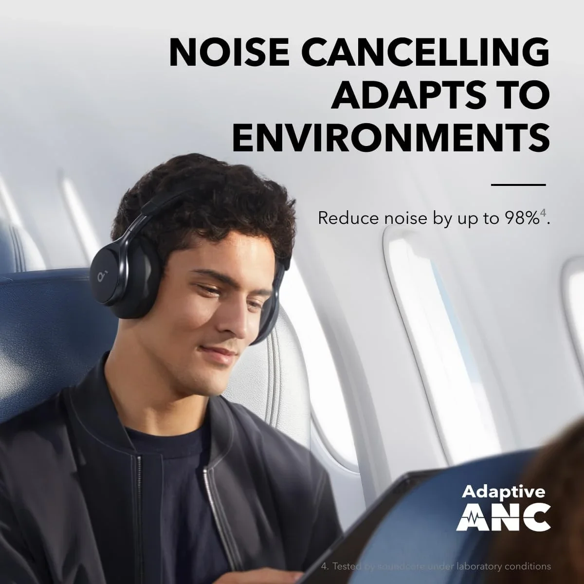 Anker Soundcore Space One ANC Wireless Headphones, LDAC, Bluetooth 5.3, Black - Thumbnail 6