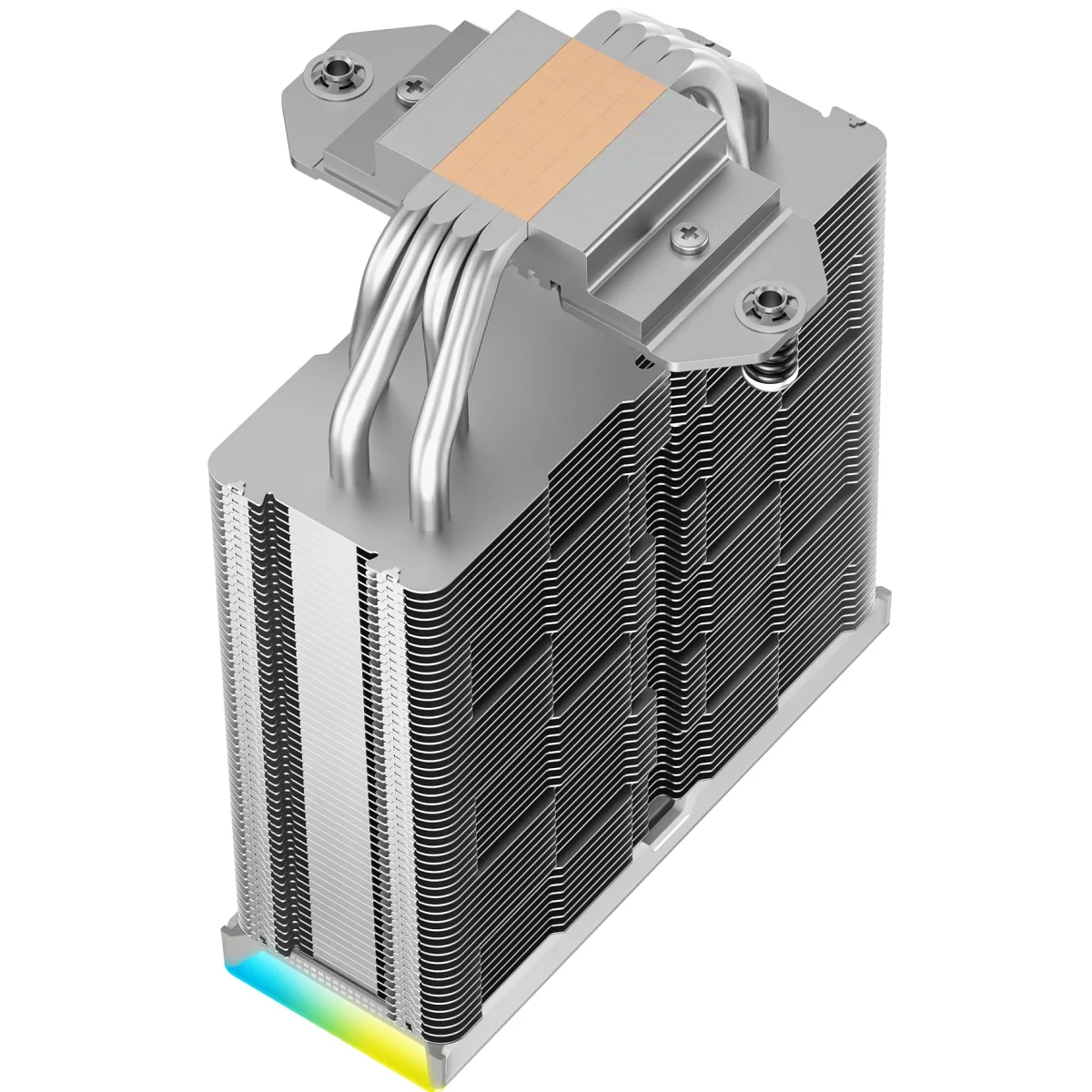مبرد هوائي للمعالج DeepCool AK400 Digital SE أبيض مع ARGB وشاشة رقمية و4 أنابيب حرارية وPWM بسرعة 1850 RPM - Image 6