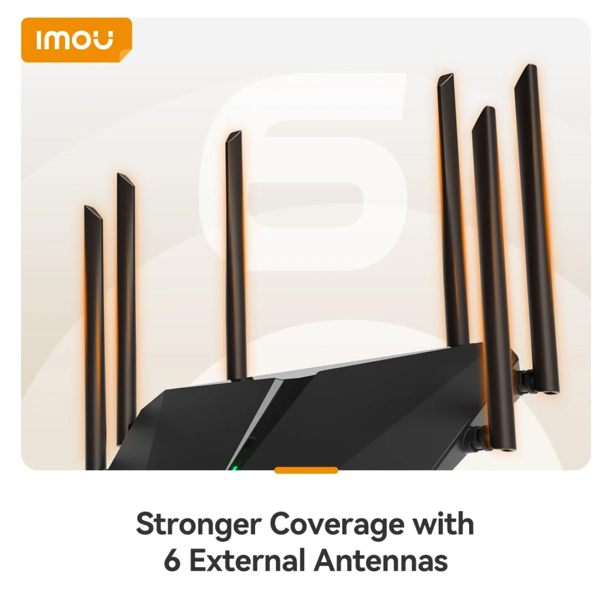 IMOU HX15 AX1500 Gigabit Wi-Fi 6 Dual-Band Router - Black - Thumbnail 4