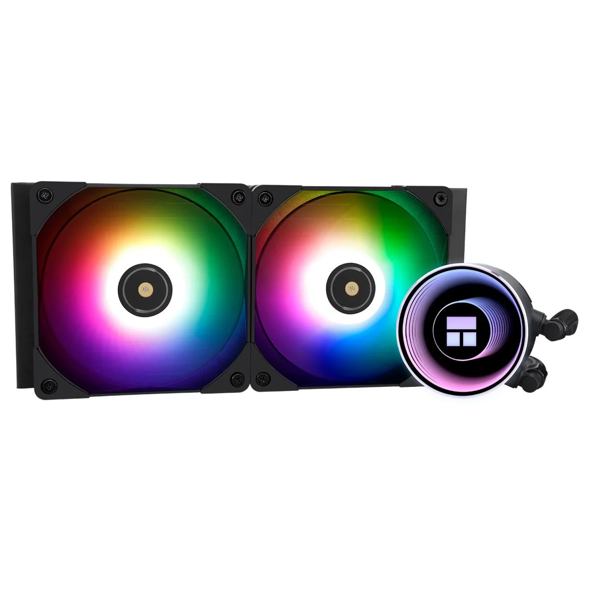 مبرد سائل للمعالج Thermalright Frozen Notte 240 أسود ARGB بتصميم AIO مع مراوح TL-E12B-S، LGA1700