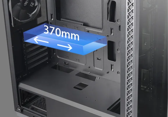 DeepCool MATREXX 50 Mid-Tower Gaming Case with Tempered Glass and 4 ARGB Fans - Black - Image 17