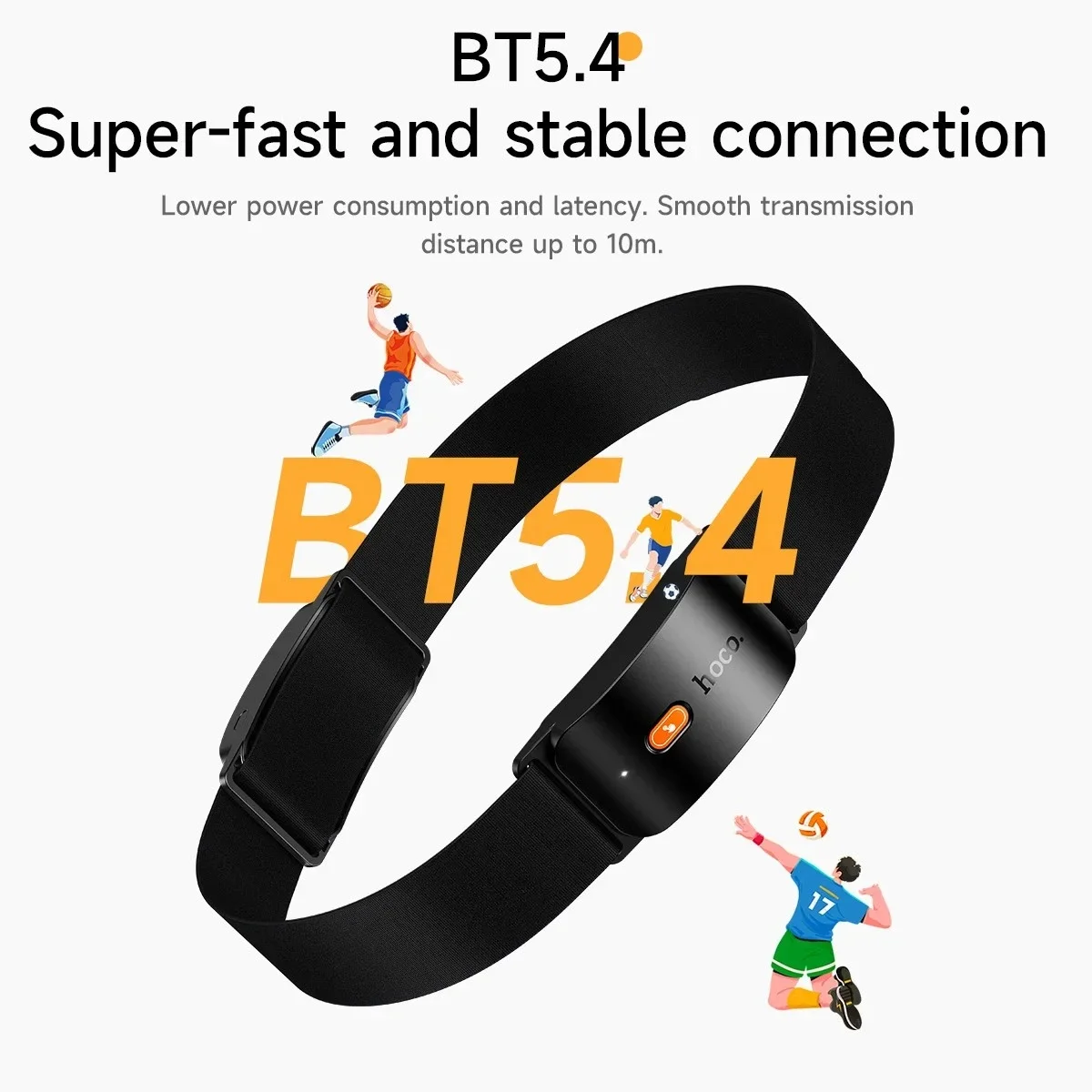 HOCO EA10 Open-Ear Hairband Sports Headset with 16.2mm Drivers - Black - Image 2