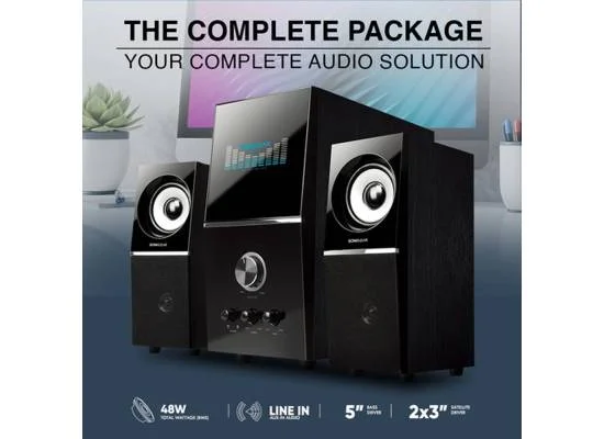 نظام سماعات مالتي ميديا SonicGear Evo 5 Pro بلوتوث 2.1 مع سب ووفر 5 إنش وقوة 96 واط - Image 7