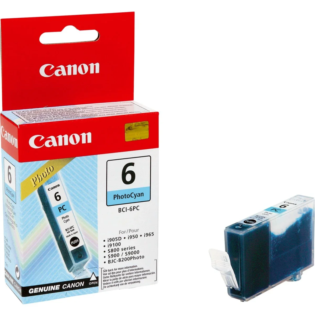 Canon BCI-6PC Original Photo Cyan Inkjet Cartridge
