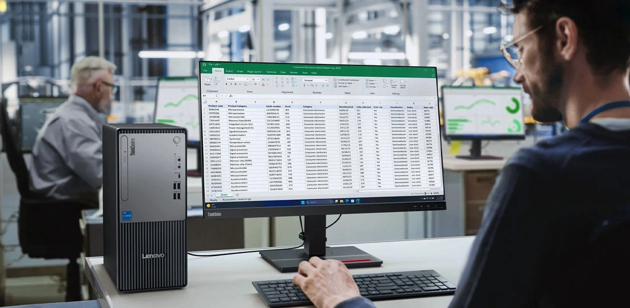 كمبيوتر مكتبي Lenovo ThinkCentre neo 50t Gen 5 برجي، Intel Core i3-14100، رام 8GB DDR5، SSD NVMe بسعة 512GB - Image 7
