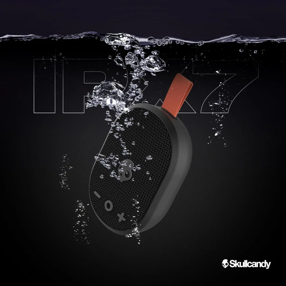 سماعة Skullcandy Ounce بلوتوث لاسلكية صغيرة محمولة مقاومة للماء IPX7 وبطارية 16 ساعة - أسود - Image 4