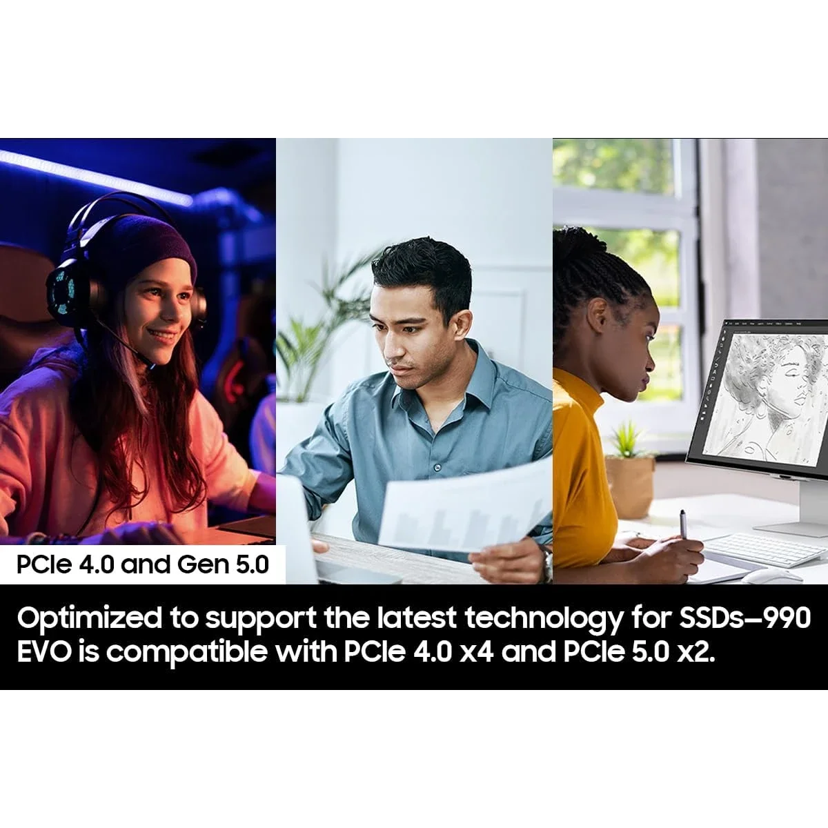 وحدة تخزين SSD Samsung 990 EVO بسعة 2 تيرابايت PCIe 5.0 M.2 2280 NVMe - Thumbnail 6