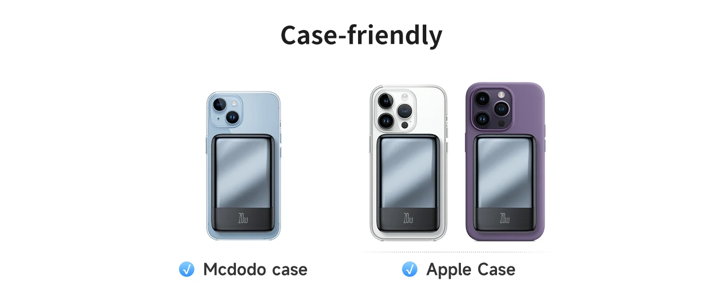 باور بانك Mcdodo MC-5021 مغناطيسي MagSafe لاسلكي 20000mAh PD 20W - Image 14
