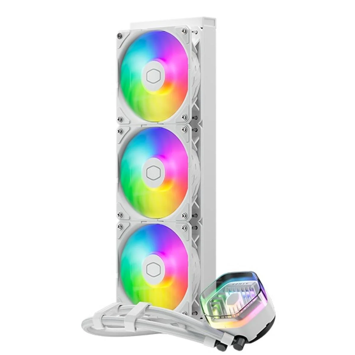 Cooler Master MasterLiquid 360 Atmos White ARGB AIO CPU Liquid Cooler - Thumbnail 2