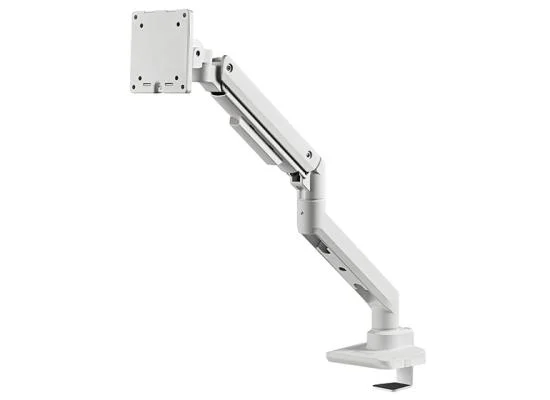 SilverStone ARM14 White Single Monitor Arm with Heavy-Duty Gas Spring - Thumbnail 4