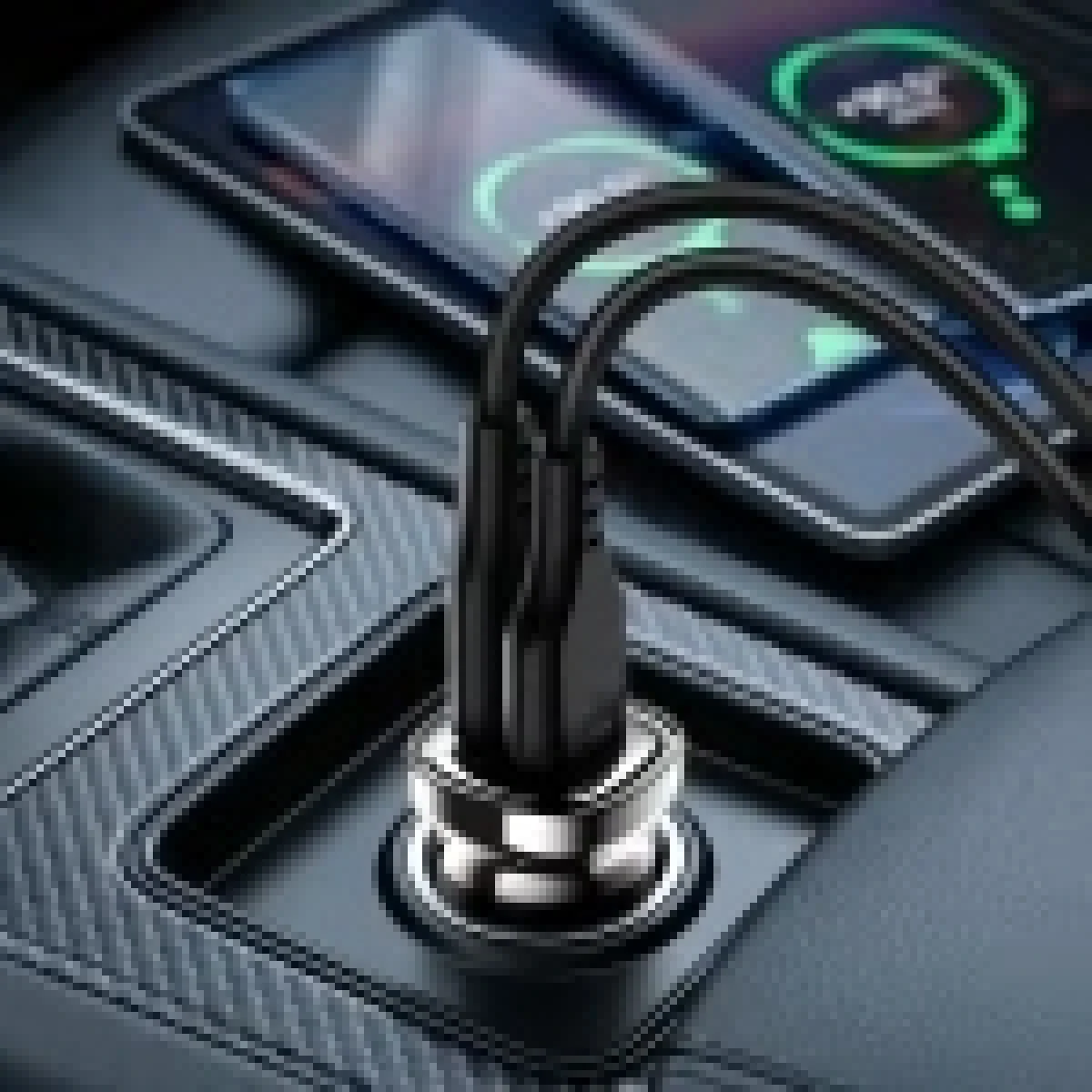 شاحن سيارة ACEFAST B20 سريع 45 واط بمنفذي USB-C وUSB-A - رمادي معدني - Thumbnail 4